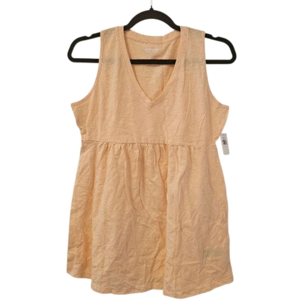 Orange Old Navy Women's Maternity EveryWear Sleeveless Peplum Top